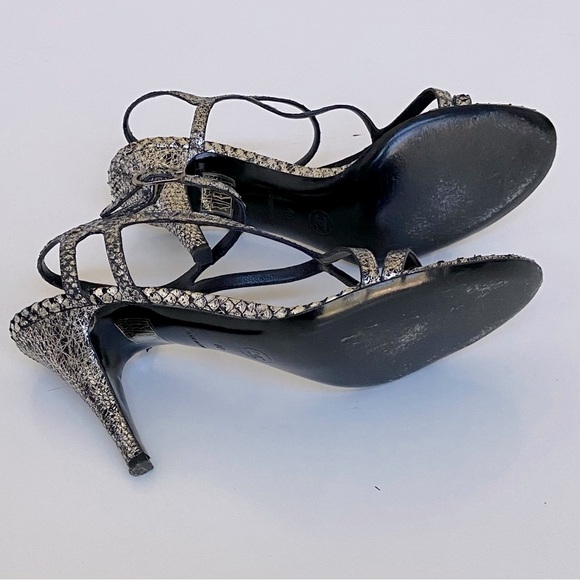 Chanel Metallic Python Sandals - Picture 5 of 7